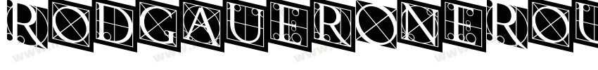 RodgauerOneRound Medium字体转换